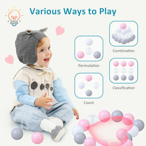 Coloré écologique commercial sport enfants bébé intérieur océan doux jeu mousse en vrac blanc clair 5000 fosse en plastique <span class=keywords><strong>piscine</strong></span> jouet balles - Product Image 6