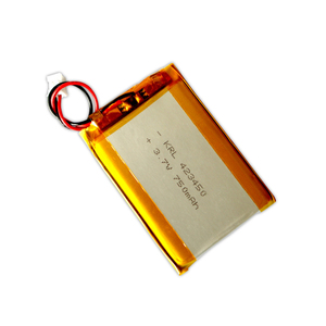 충전식 리포 배터리 3.7V 423450 750mAh 파우치형 리튬 이온 배터리 (뷰티 기기용) - Product Image 1