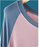 Robe à manches mi-longues et col rond pour femme, robe de couleur unie de grande taille avec grande balançoire