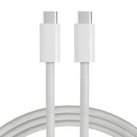 Cable de Datos USB C a USB C de Carga Rápida, Trenzado de Nailon, Tipo C