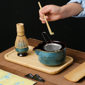 ชุดชาเขียวมัทฉะเกรดพรีเมียม OEM 5-9 ชิ้น พร้อมที่ตี<span class=keywords><strong>ชา</strong></span>จากไม้<span class=keywords><strong>ไผ่</strong></span> ชุดถ้วยชาญี่ปุ่น กล่องของขวัญ บรรจุภัณฑ์แบบถุงและซองที่ปรับแต่งได้ - Product Image 1