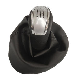Couvre-poignée de levier de vitesses Mercedes-Benz W168 en cuir argenté, 5 ou 6 vitesses, accessoire de transmission manuelle - Product Image 4