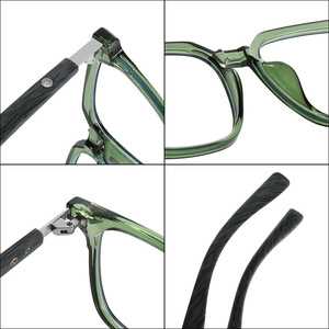 Montures <span class=keywords><strong>de</strong></span> lunettes tendance TR90 effet <span class=keywords><strong>bois</strong></span> pour hommes et femmes, anti-lumière bleue, pour myopie, lunettes carrées classiques - Product Image 3