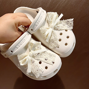 Chaussures à nœud en dentelle de style nouveau avec boucle haut de gamme et détails en dentelle, dotées de fentes, de Dongamun, Corée du Sud. - Product Image 6