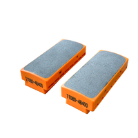 Ensemble de blocs abrasifs rectangulaires en diamant à liaison métallique Granite Tools D213 Grain Polissage Fickert Lappato 6 pièces OEM Personnalisable