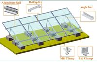 Structure de montage de modules solaires non-pénétrante et économique en termes de travail, système de support solaire facile pour terrains ouverts commerciaux