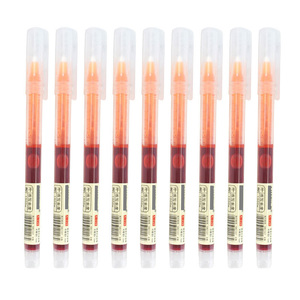 Fournisseur de papeterie en gros OEM, stylo gel en plastique bon marché pour l'école et le bureau, recharge personnalisée avec logo, 0,5 mm, en vrac - Product Image 1