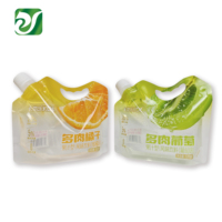 Pochette liquide transparente imprimée, emballage personnalisé pour boissons, pochette à bec verseur