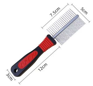 KingHon Stainless Wide <b>Tooth</b> Metal Dog Combs for Grooming Shedding Dematting for Long and Short Hair Deshedding <b>Tools</b> Hair Brush - Product Image 3