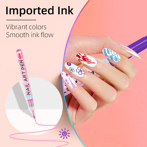 Vente en gros Prix usine Stylo vernis à ongles Premium 0.7mm pointe importée Stylo Nail Art longue durée sûr pour Nail Art Graffiti Business - Product Image 4