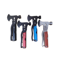 Vente chaude outil multifonction de survie Kits de survie d'urgence populaires hache poche pliante 16 en 1 marteau multi-outils