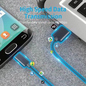 Braid Cable 3FT Fast Charging <b>USB</b>-<b>C</b> Power <b>Adapter</b> Data Transfer <b>Type</b> <b>C</b> Charger Cable Phone Cable - Product Image 3