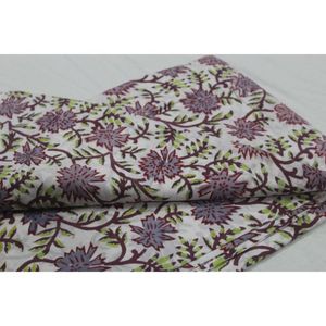 Fournisseurs de tissus imprimés à la main de Jaipur, tissus 100% coton, tissus imprimés à la main doux et naturels au mètre - Product Image 2