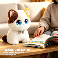 Juguete de peluche interactivo con IA multilingüe, diseño creativo de dibujos animados, para niños, aprendizaje en el aula, con voz.