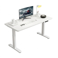 Bureau d'ordinateur intelligent et contemporain D-1SU2, électrique et automatique, pour e-sport, avec pieds relevables à moteur simple ou double, pour usage domestique ou professionnel.