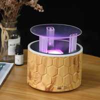 Veilleuse 3D aromathérapie diffuseur flamme humidificateur d'air sel pierre cadeaux créatifs