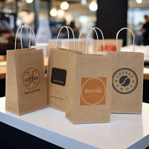 Fabricación de Bolsas de Papel a Buenos Precios, Bolsas de Papel para Alimentos con Logotipo Personalizado, Venta al por Menor - Product Image 6