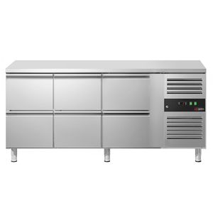 เคาน์เตอร์แช่เย็น GGM Gastro รุ่น ECO - 1795x700 มม. - พร้อมลิ้นชัก 6 ช่อง - Product Image 4