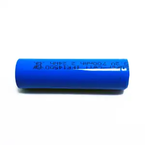 עליון שטוח 3v 3.2v aa גודל ifr14500 700mah גלילי נטענת תא עבור אופניים חשמליים