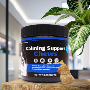 Kalbconzo Support calmant à mâcher saveur poulet 100 pièces 250g/réservoir Soulagement de l'anxiété Calmant à mâcher pour chiens Pet Calming Chews - Product Image 1