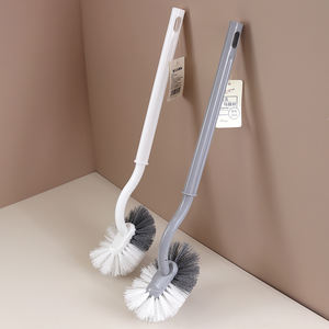 Cepillo de Limpieza para Inodoro con Cabezal de Cepillo Curvo para Limpiar Debajo del Borde del Inodoro, Equipo de Baño - Product Image 2