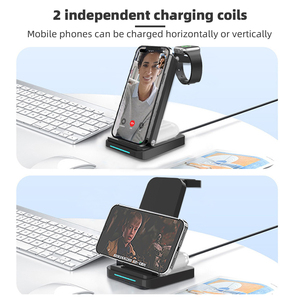 แท่นชาร์จไร้สายแบบพับได้อเนกประสงค์ 3 in 1 แบบพกพา - Product Image 4