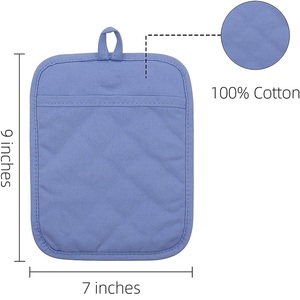 Manteles de Cocina de Tela de Rizo Gruesa Resistente al Calor con Bolsillo, Manoplas para Horno, Protectores para Ollas Calientes - Product Image 2