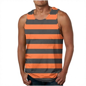 Maillot de basket-ball jaune personnalisé GURUNA-Z-INDUSTRY pour homme, col rond, sans manches, 100% coton, impression sérigraphique, respirant - Product Image 5