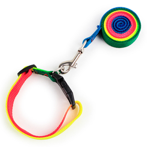 Colorido pequeño perro cachorro mascota collares y correa conjunto para cachorro - Product Image 3