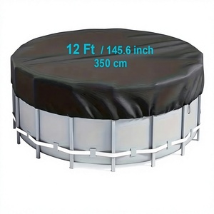 Cubierta para <span class=keywords><strong>Piscina</strong></span> de Tela de Poliéster Plateada Impermeable y Resistente al Polvo para Piscinas Exteriores - Product Image 1