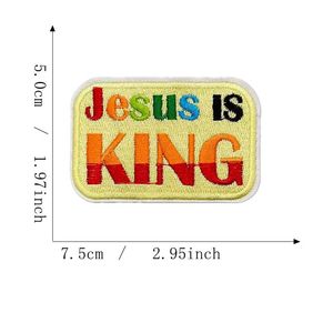 Patchs brodés thermocollants en PVC sur le thème de Jésus-Christ, motifs en forme de cœur et lettres anglaises - Chapeaux religieux de Pâques et de <span class=keywords><strong>la</strong></span> Sainte <span class=keywords><strong>Bible</strong></span> - Product Image 2