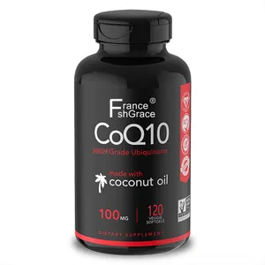 120 softgels식이 보충제 Co Q-10 품질 비타민은 건강한 혈압을 유지하는 데 도움이됩니다
