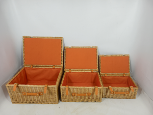 JY Luxury Willow Natural Wicker Gift <strong>Basket</strong> with Lid for Food Candy <strong>Chocolate</strong> Packaging Hamper Box Custom Size &amp; Logo - Product Image 2