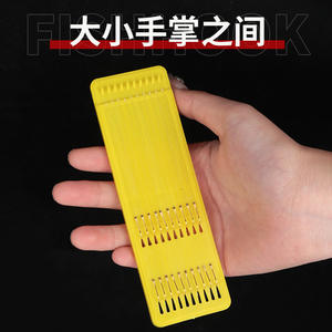 Hameçon 17cm avec ligne courte 0.3, manchon doré, sans ardillon, en acier haute teneur en carbone pour la pêche en rivière - Product Image 5