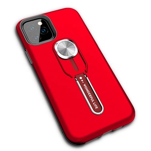 2019 Nuovi Prodotti di PC + TPU Antiurto Cassa Del Telefono per Il Iphone Caso di 11 Con Anello di Metallo Cavalletto - Product Image 3