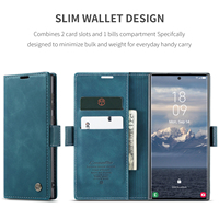 Étui portefeuille Caseme en cuir PU avec support pour Samsung Galaxy A56 A17 A36 A26 A16 A06 A55 A25 A54 A34 A53 A52 A32
