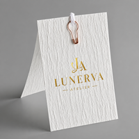 Étiquette suspendue personnalisée étiquette en papier kraft imprimé pour vêtements étiquette volante noire étiquette de prix Swing étiquettes personnalisées pour bijoux