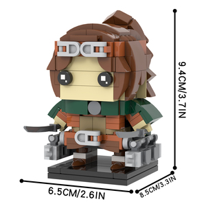 MOC7574-7581 Tấn Công Trên Eren Yeager Mikasa Ackerman Armin Levi Hange Hình Quà Tặng Juguetes DIY Xây Dựng Khối Bộ Đồ Chơi Trẻ Em - Product Image 6