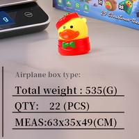 Calendrier de l'Avent Boîte Mystère de Noël – Lot de 24 Canards en Caoutchouc pour le Bain, Boîte Cadeau Colorée, Décoration pour les Fêtes et la Vente au Détail