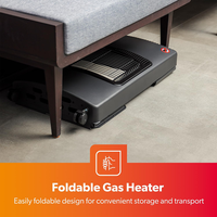 Chauffage rapide Réel Flamme Portable Intérieur Chauffage Au Gaz Pliable Mobile Gaz Naturel/Propane/GPL/Butane pour RV & Usage Extérieur