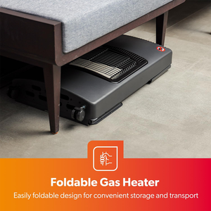 Chauffage rapide Réel Flamme Portable Intérieur Chauffage Au Gaz Pliable Mobile Gaz Naturel/<span class=keywords><strong>Propane</strong></span>/GPL/Butane pour RV & Usage Extérieur - Product Image 3