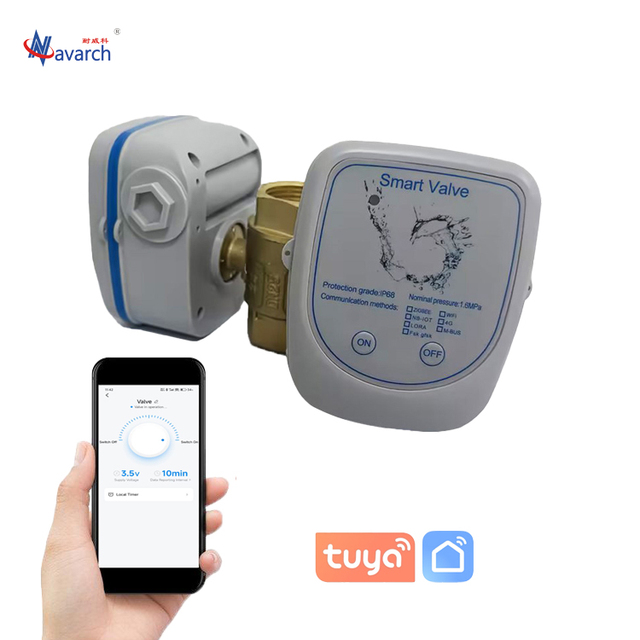 LoRaWAN IoT Threaded Valve Wireless Remote Control Ball Valve for Industrial Monitoring and Municipal Water Systems
