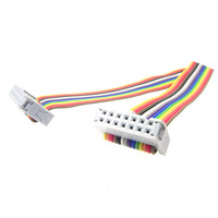 Câble plat IDC torsadé multicolore sur mesure, pas de 2,54 mm, 10 broches, assemblage de câbles à paires torsadées IDC pour module de commande électronique