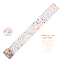 1 rouleau de ruban adhésif, série chatons et chiots, autocollants décoratifs pour scrapbooking, pour animaux de compagnie, pour créer des paysages DIY