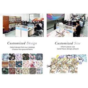 Đa Màu Sắc Bền Vững Sọc Polyester In Kỹ Thuật Số Vải Tùy Chỉnh Kỹ Thuật Số In Hoa Voan Vải Cho Phụ Nữ Ăn Mặc - Product Image 5