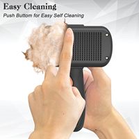 Brosse autonettoyante pour chien en gros, outil de démêlage pour animaux de compagnie pour chats, fournisseur pour salon de toilettage