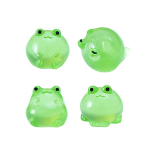 Ornamenti micro-paesaggistici KI Huacui, piccoli rane luminose, artigianato per la casa, graziose bambole in resina fai-da-te, decorazioni artigianali - Product Image 5
