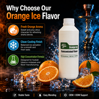 Concentré de saveur Orange Glacée et de saveur Puff pour tabac à chicha, haute concentration, pour mélasse de chicha, fourniture OEM