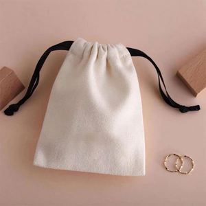 White Clear Plastic Drawstring Frosted Velvet String Gym Cotton Mesh Drawstring Cotton Bag - Product Image 5