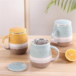 Wholesale Ceramic <b>Tea</b> <b>Mug</b> with <b>Infuser</b> and Lid Porcelain <b>Tea</b> <b>Infuser</b> Cup - Product Image 3